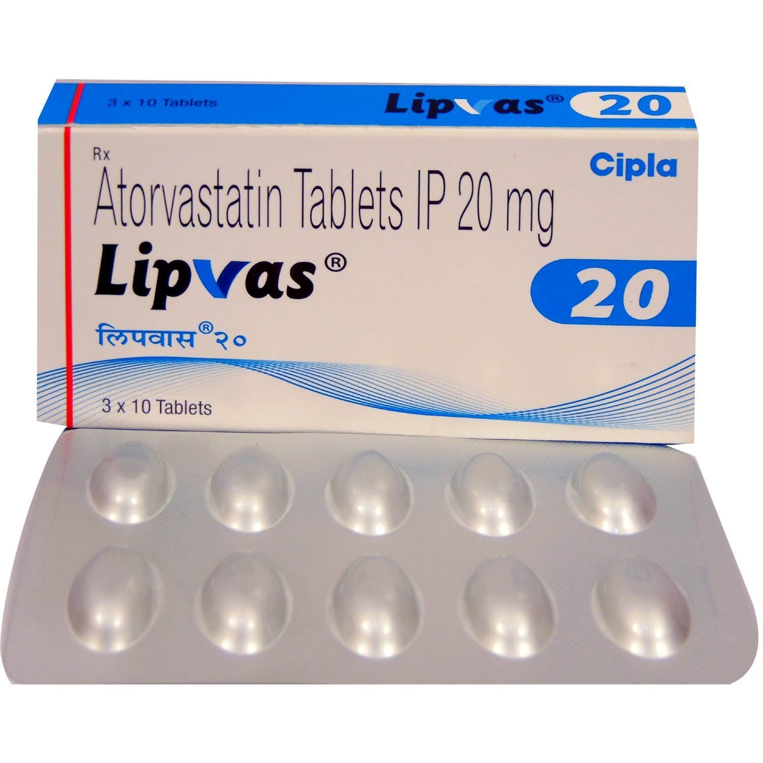 Lipvas 20 mg Tablet